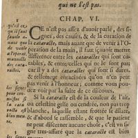 0148 - Page 130 - Des signes pour connoistre la cataracte curable, auec celle qui ne l'est pas. Chap. VI