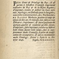0016 - Page sans numérotation - Extraict du Priuilege du Roy