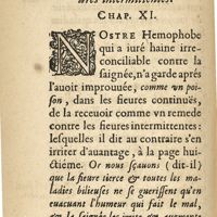 0170 - Page 154 - S'il est bon de saigner aux fieures intermittentes. Chapitre XI