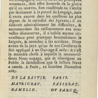 0025 - Page sans numérotation - Approbation des Maîtres Chirurgiens de Paris