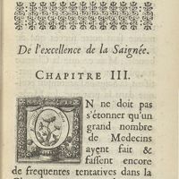 0057 - Page 27 - De l'excellence de la saignée. Chapitre III