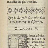 0074 - Page 44 - Que la saignée doit estre faite avec beaucoup de discretion. Chapitre V