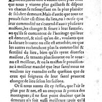 0417 - Page 289 - S'il est mal sain d'habiter en esté sus ou pres d'une eau courante. Chap. VII