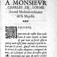 0503 - Page 375 - A Monsieur Charles De Lorme second Medecin de sa Majesté