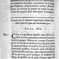 0542 - Page 414 - De ceux qui se tiennent longuement debout soudain apres le repas, afin de deuenir gras. Chap. IIII