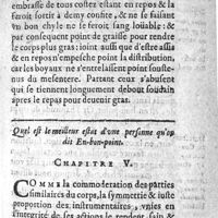 0543 - Page 415 - Quel est le meilleur estat d'une personne qu'on dit en-bon-point. Chap. V