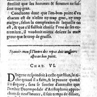 0549 - Page 421 - Sçauoir-mon si l'heure des repas doit tousiours estre en bon point. Chap. VI