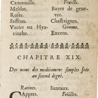 0099 - Page 39 - Chapitre XIX. Des noms des medicamens simples secs au second degré