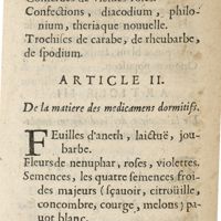 0135 - Page 75 - Article II. De la matiere des medicamens dormitifs