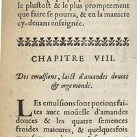 0314 - Page 254 - Chapitre VIII. Des emulsions, laict d'amandes douces & orge mondé