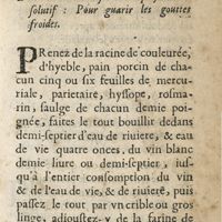 0399 - Page 339 - Article V. De la maniere de faire cataplasme resolutif: pour guarir les gouttes froides