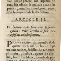 0499 - Page 439 - Article II. De la maniere de preparer une suffumigation: pour arrester le flux excessif des mois des femmes