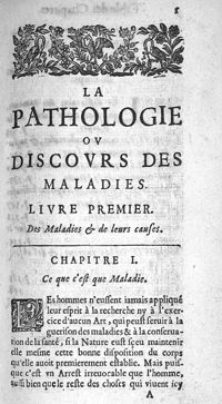 0016 - Page sans numérotation - Livre Premier  : Chapitre I : Ce que c'est que Maladie