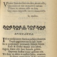 0023 - Page sans numérotation - Quadrain / Epigramma