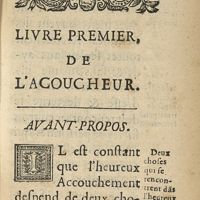 0031 - Page 1 - Livre premier, de l'accoucheur. Avant-propos