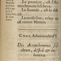 0198 - Page 166 - Chap. Adminiculatif I. Des accouchemens fascheux, difficil & laborieux