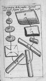 Amputation de la jambe second appareil figure 46 - L' appareil commode en faveur des jeunes chirurgi [...]