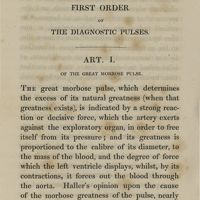 0016 - Page 8 - First order of the diagnostic pulses. Art. I. Of the great morbose pulse