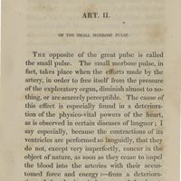 0027 - Page 19 - Art. II. Of the small morbose pulse