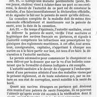 0095 - Page 85 - Titre IV.- Des mesures sanitaires au point de départ - Titre V.- Des mesures sanitaires pendant la traversée