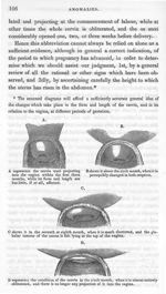 A. Cervix uteri projecting into the vagina within the first three months / B. About the sixth month  [...]