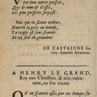 0200 - Page 4 - A Henry le Grand, Roy tres-chrestien, & tres-valeureux, en son viuant