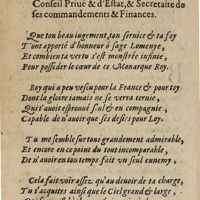0212 - Page 16 - A Monseigneur de Lomenye, Conseiller du Roy en son Conseil Priué & d'Estat, & Secretaire de ses commandements & Finances