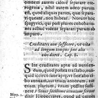 0020 - Page 20 - Cap VIII. Cruditates non sufficere, ut vita ad longum tempus sine alio cibo duret