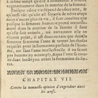 0035 - Page 15 - Chapitre VII. Contre la nouuelle opinion d'engendrer auec les oeufs