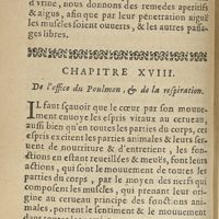 0076 - Page 56 - Chapitre XVIII. De l'office du poulmon, & de la respiration