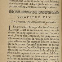 0078 - Page 58 - Chapitre XIX. Du cerueau, & des fonctions animales