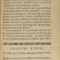 0131 - Page 111 - Chapitre XXXIX. Les choses que l'on doit remarquer dans l'urine