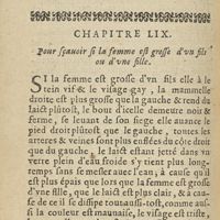 0214 - Page 194 - Chapitre LIX. Pour sçauoir si la femme est grosse d'un fils ou d'une fille