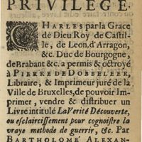 0033 - Page sans numérotation - Sommaire du Privilege
