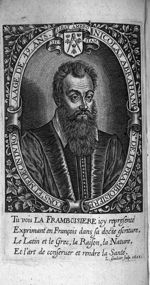 Portrait de Nicolas Abraham de la Framboisiere - Le gouvernement necessaire à chacun pour vivre long [...]