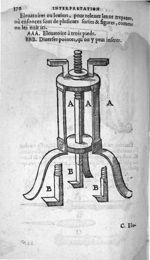 Eleuatoire à trois pieds / Diuerses pointes, qu'on y peut inserer - Annotations de M. Laur. Joubert, [...]