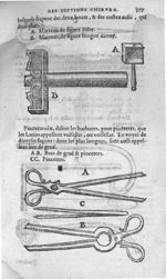 Marteau de figure cube / Marteau de figure longue carree / Becs de gruë & pincettes / Pincettes - An [...]