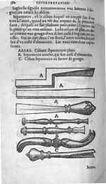 Ciseaux separatoires plats / Separatoire courbe, qui sert aussi d'eleuatoire / Ciseau separatoire en [...]