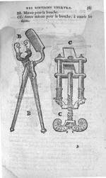 Miroir pour la bouche / Autre miroir pour la bouche à ouurir les dents - Annotations de M. Laur. Jou [...]