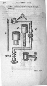 Diuerses pieces du trepan abaptiste demonté - Annotations de M. Laur. Joubert, sur toute la chirurgi [...]