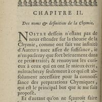 0026 - Page 4 - Chapitre II. Des noms & definition de la Chymie