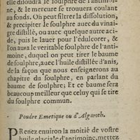 0213 - Page 185 - Poudre emetique d'algoroth