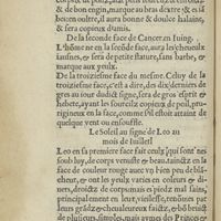0010 - Page 10 - Le Soleil au signe de Cancer en Iuing / Le Soleil au signe de Leo au mois de Iuillet