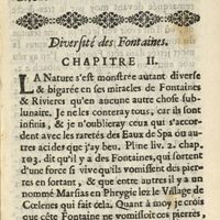 0023 - Page sans numérotation - Diversité des Fontaines. Chapitre II