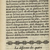 0058 - Page sans numérotation - La difference des quatre Fontaines. Chapitre VI