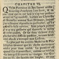 0067 - Page sans numérotation - D'où vient l'acidité à ces Fontaines. Chapitre VI