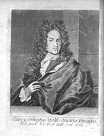 Georg Ernestus Stahl, Onoldo Francus, Med. Doct. h.t. Prof. Publ. Ord.Hall. - Georgii Ernesti Stahli [...]