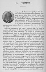 Verneuil - Les maîtres de l'Ecole de Paris dans la période préspécialistique des maladies du pharynx [...]