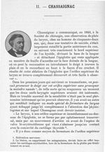 Chassaignac - Les maîtres de l'Ecole de Paris dans la période préspécialistique des maladies du phar [...]