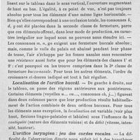 0025 - Page 26 - Les conditions physiologiques essentielles, fermeture buccale. Fermeture et localisation de l'orfice buccal. L'orifice laryngien, jeu de cordes vocales